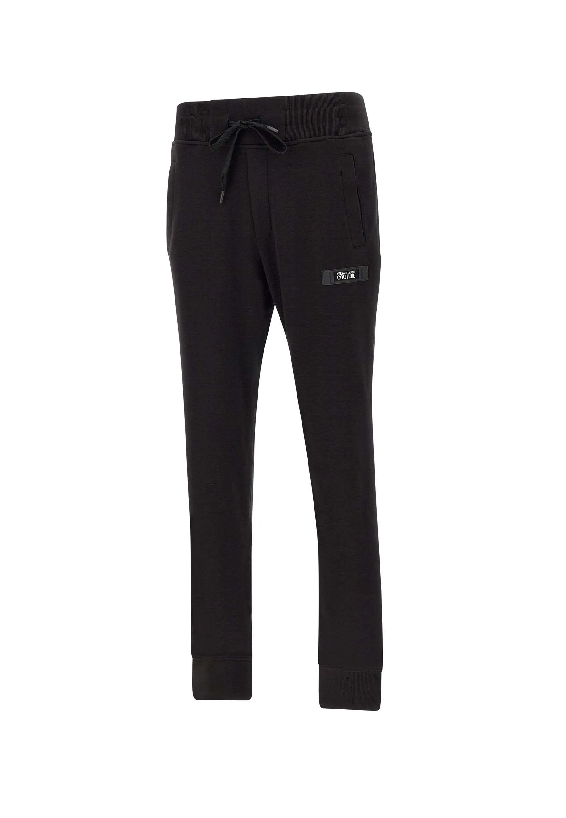 Men's Black Cotton Jogger Trousers