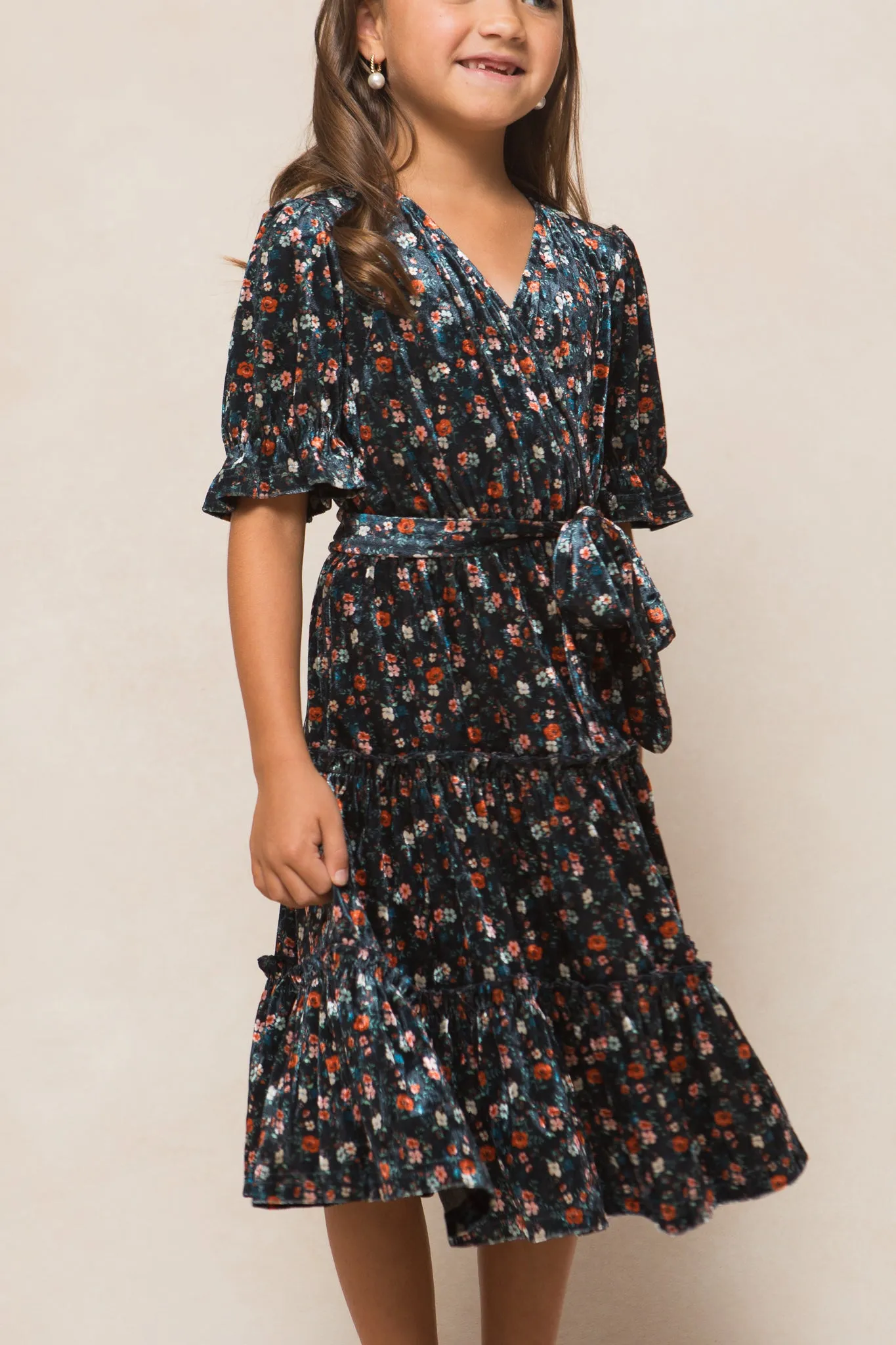 Mini Millie Dress in Navy Floral - FINAL SALE