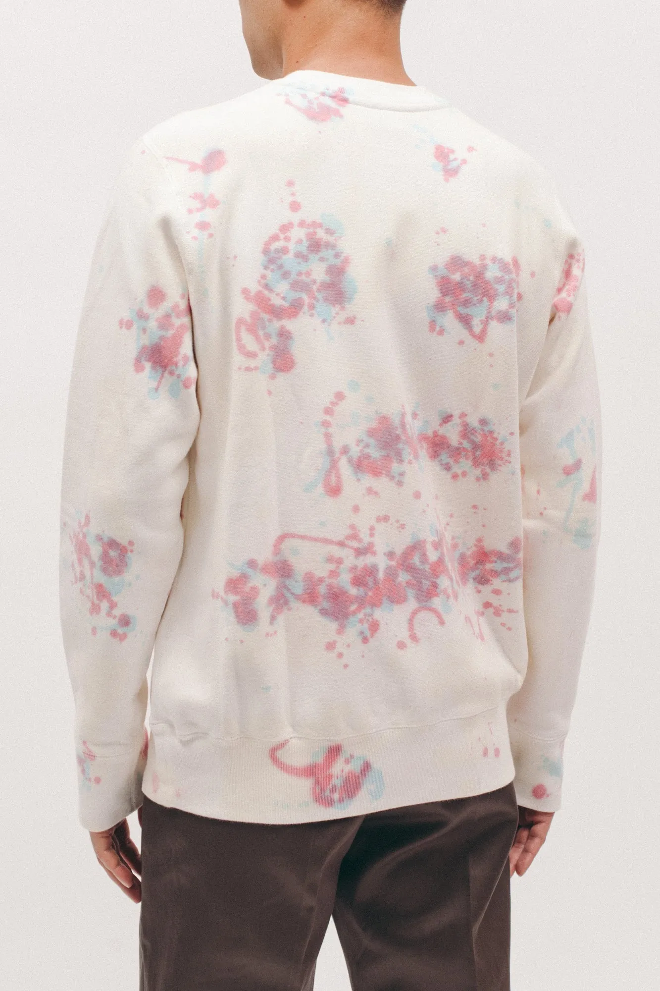 Natural Dyed Crew Fleece - Splatter Tie Dye