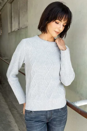 Organic Cotton Cable Pullover