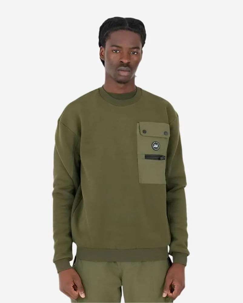 Peaceful Hooligan DAWSON Sweatshirt Olive