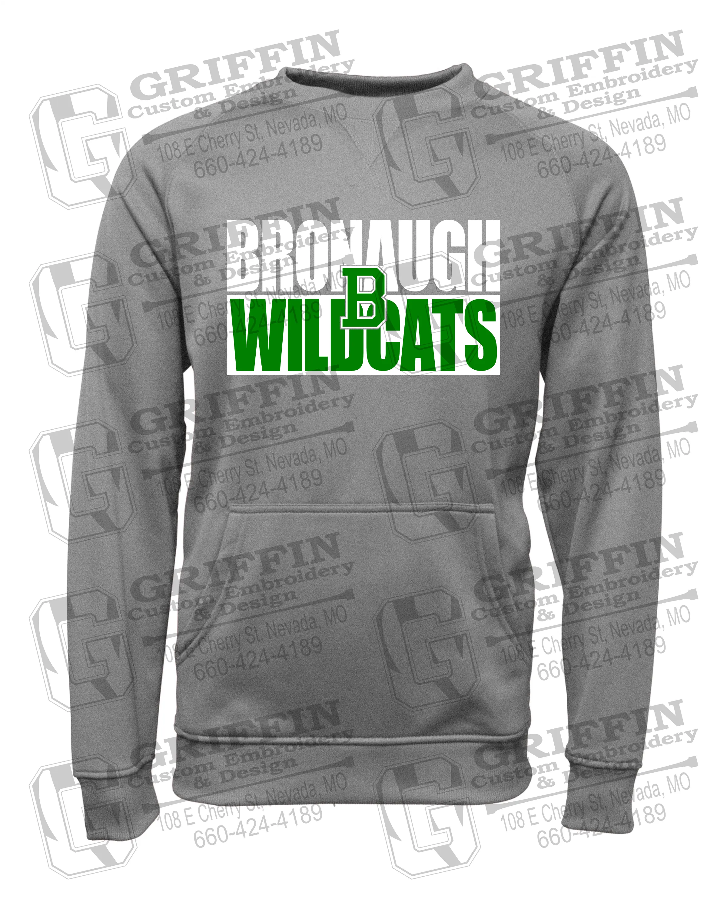 Performance Fleece Sweatshirt - Bronaugh Wildcats 24-C