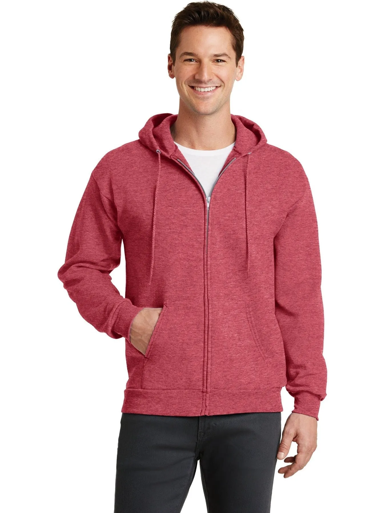 Port & Company Core Fleece Full-Zip Hooded Sweatshirt