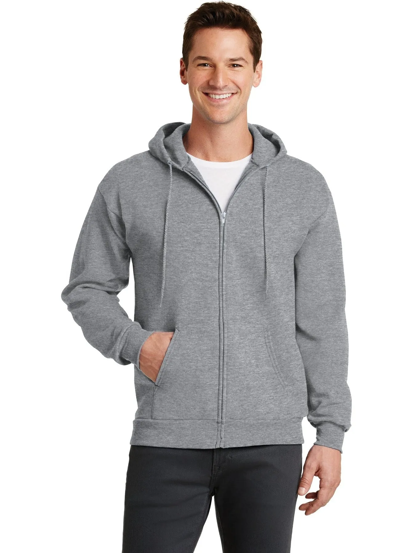 Port & Company Core Fleece Full-Zip Hooded Sweatshirt