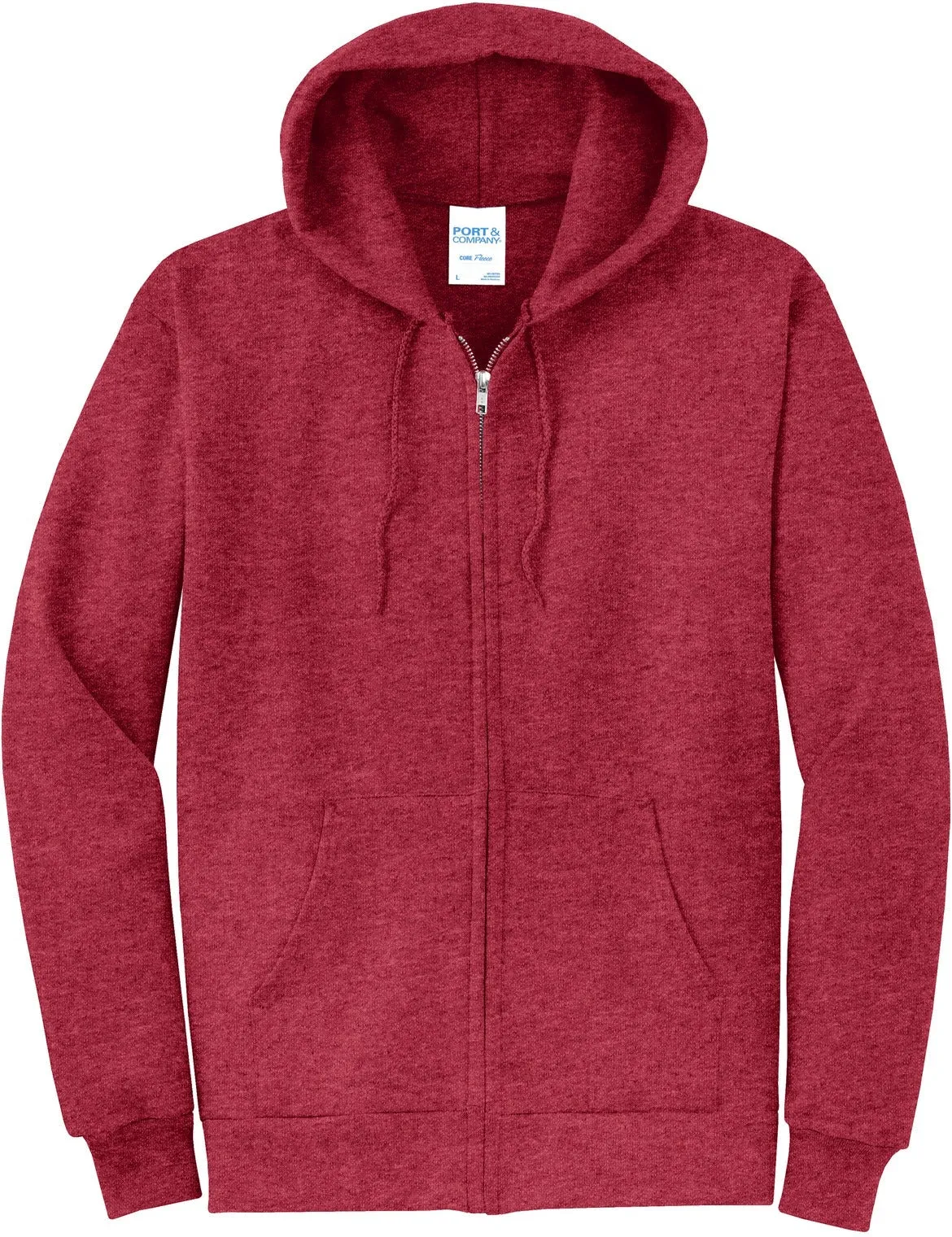 Port & Company Core Fleece Full-Zip Hooded Sweatshirt