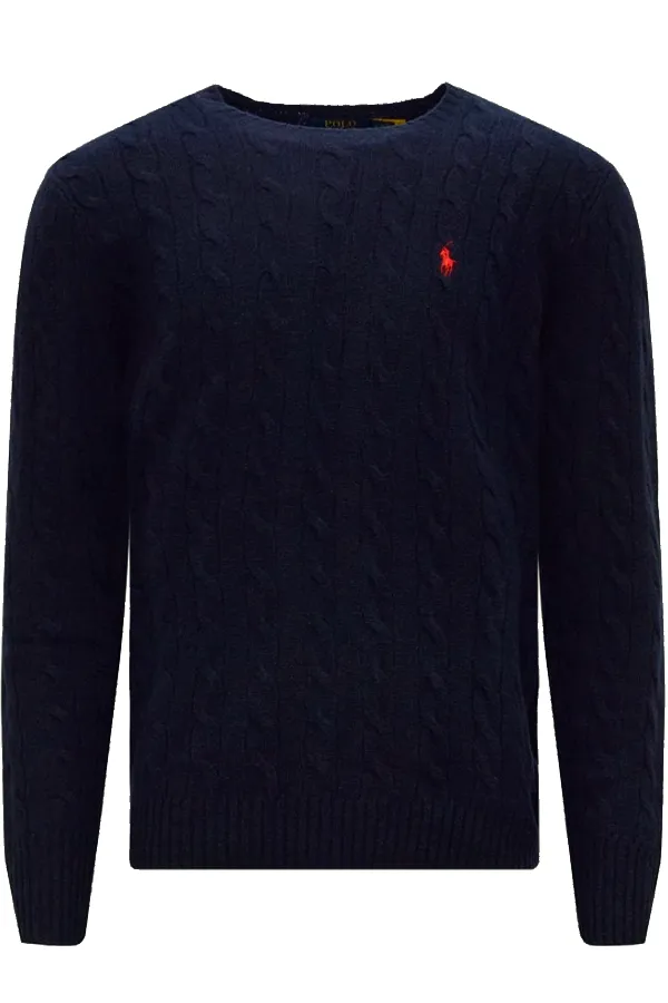 Ralph Lauren Cable Knit Pullover Navy