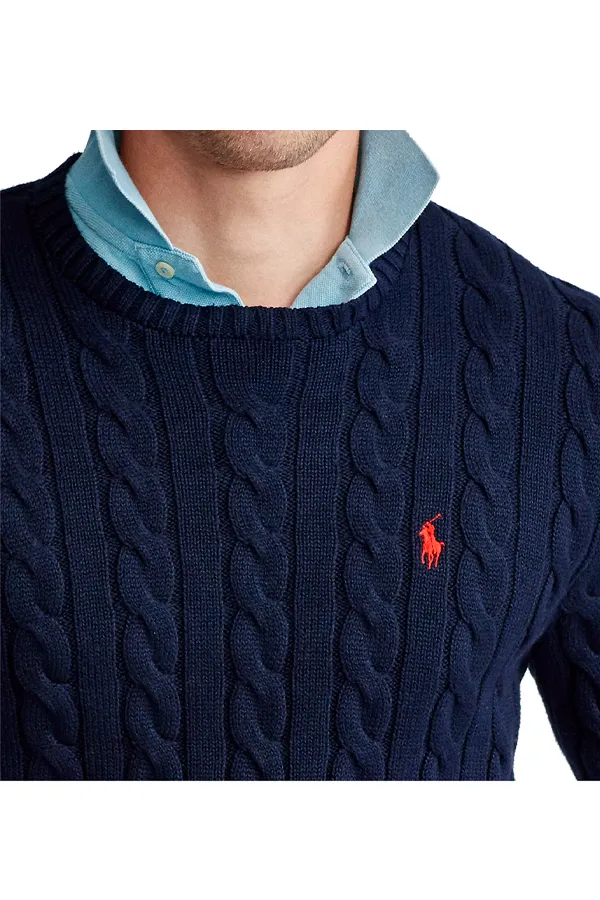 Ralph Lauren Cable Knit Pullover Navy