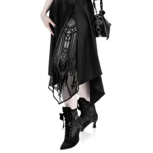 Restyle - Leviathan  - Gothic Midi Womens Skirt