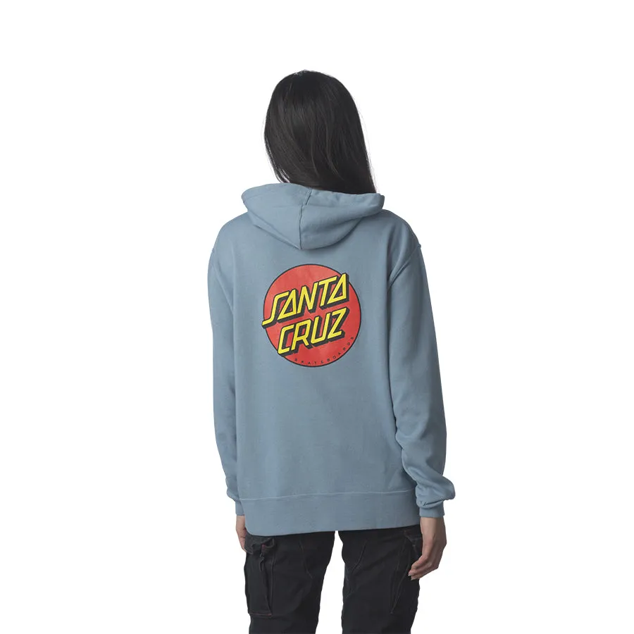 Santa Cruz Classic Dot Women's Pullover Hoodie, Misty Blue