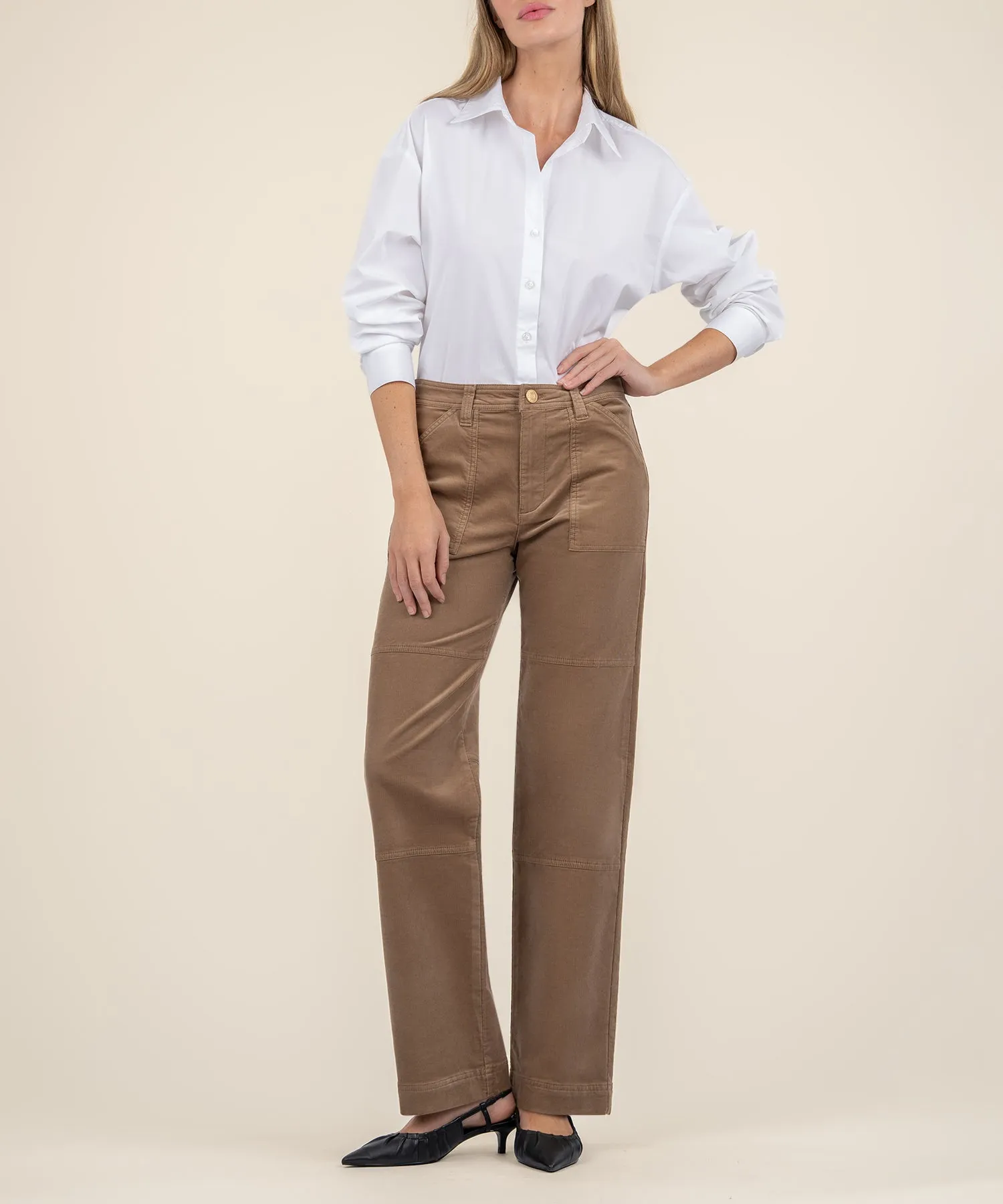 Sienna Corduroy High Rise Wide Leg