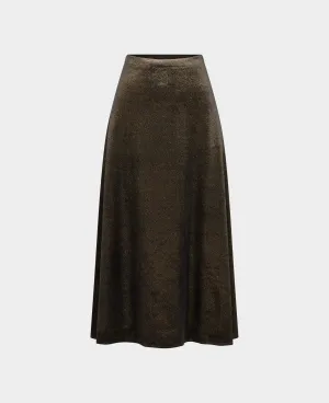 Sparkle Velvet Midi Skirt