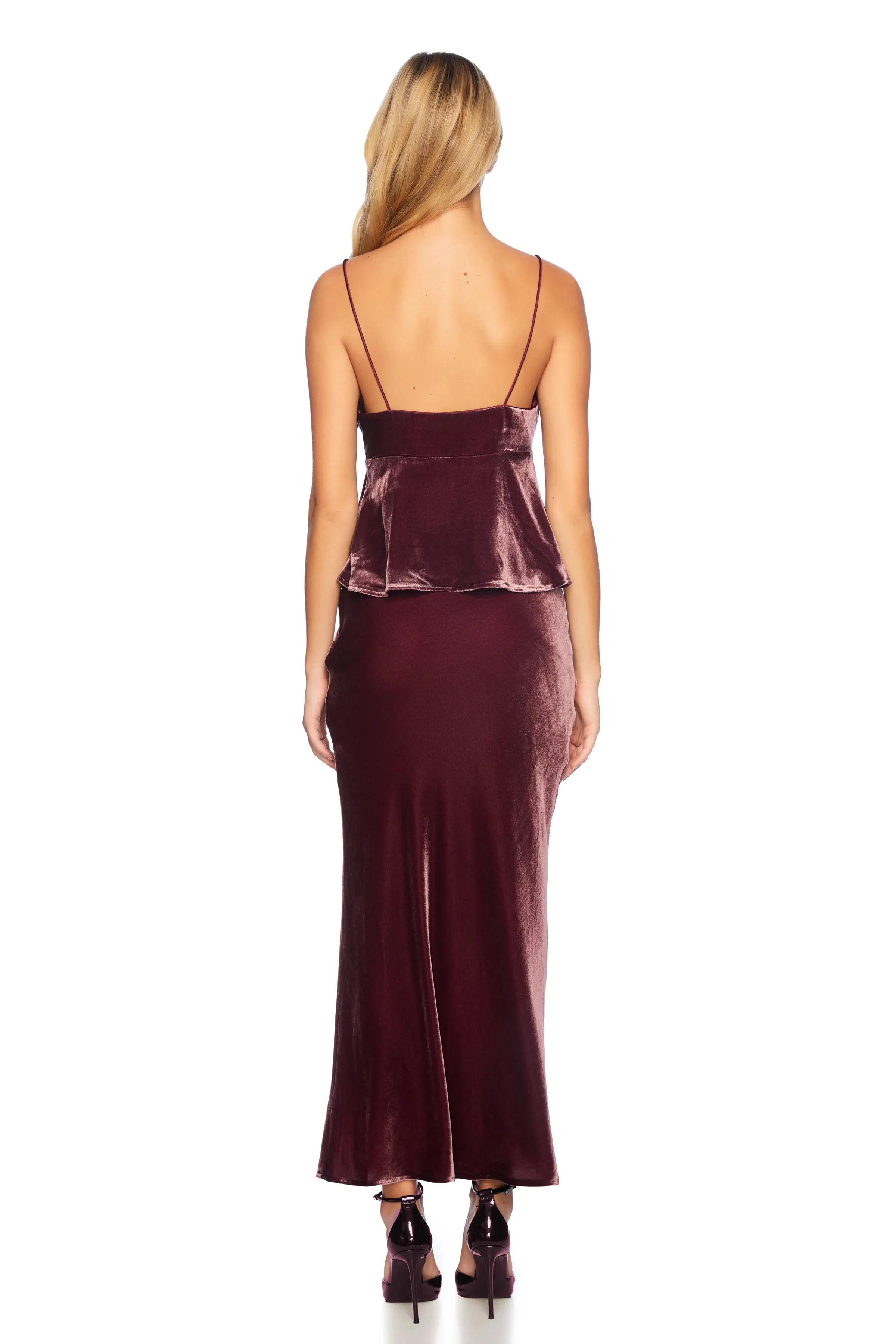 Susana Monaco Lucy Velvet Silk Skirt