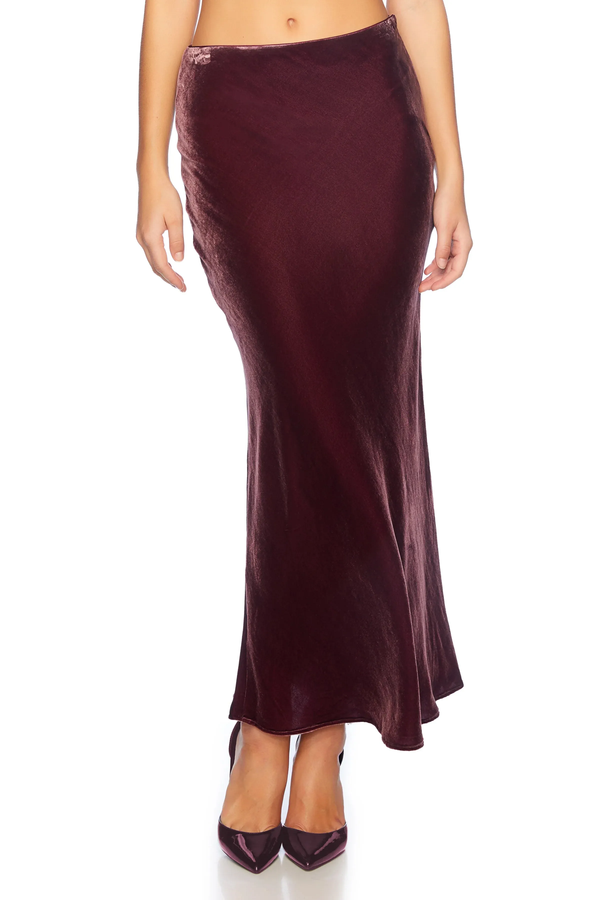 Susana Monaco Lucy Velvet Silk Skirt