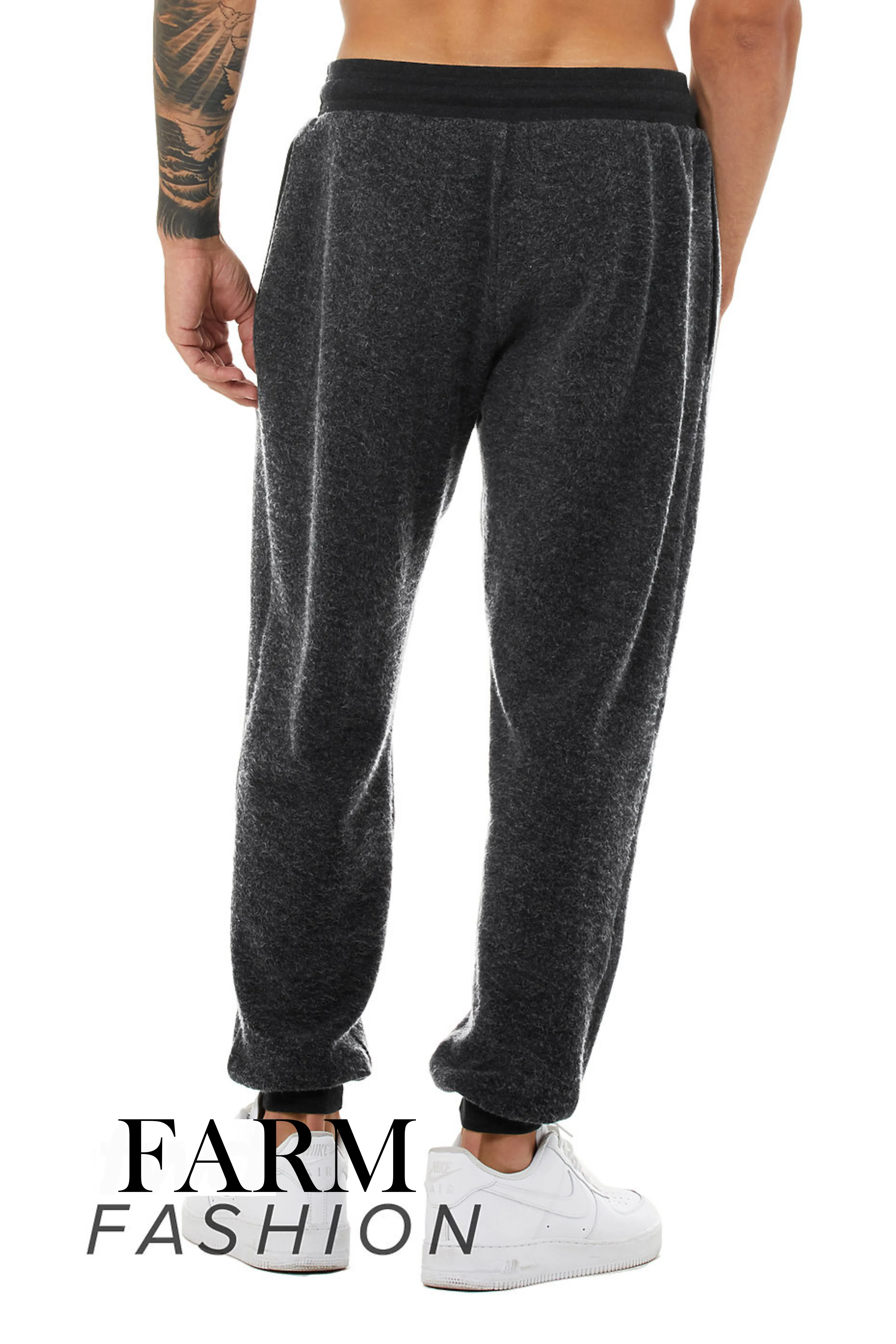 The Statement Sueded Fleece Joggers