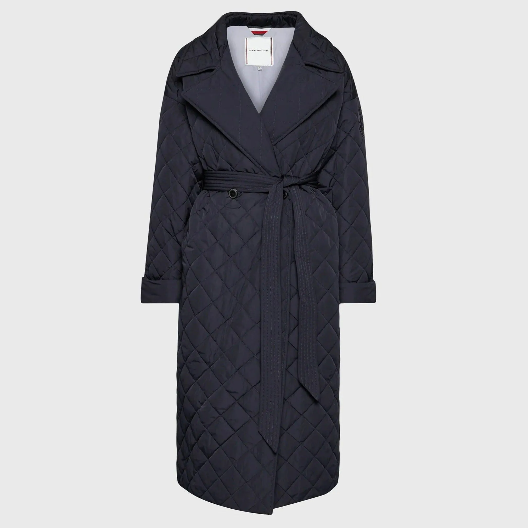 Tommy Hilfiger Quilted Sorona® Relaxed Trench Coat Navy