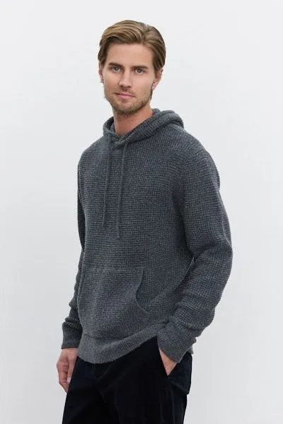 Velvet by Graham & Spencer Men's Shane Sweater Hoodie | Charcoal