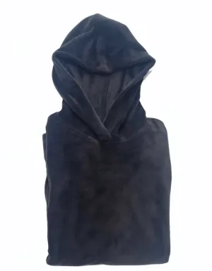 Velvet Hoodie - Black