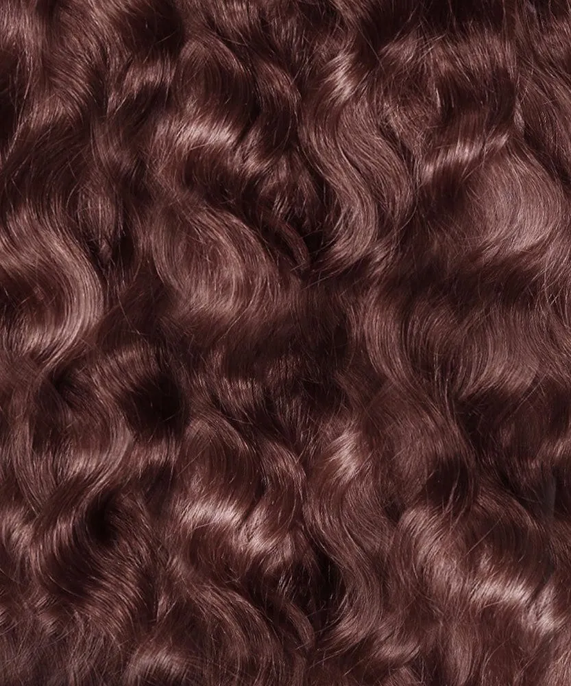 Wavy Colored Hair Machine Weft