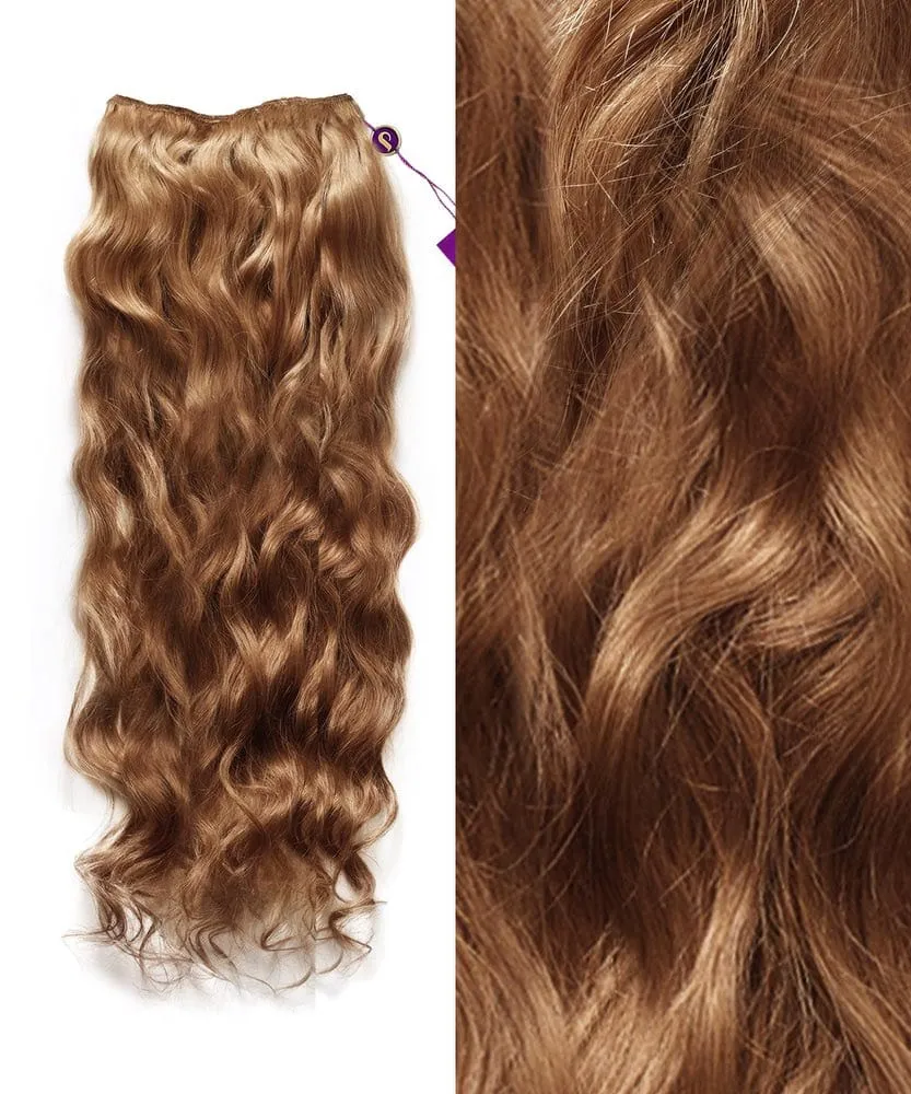 Wavy Colored Hair Machine Weft