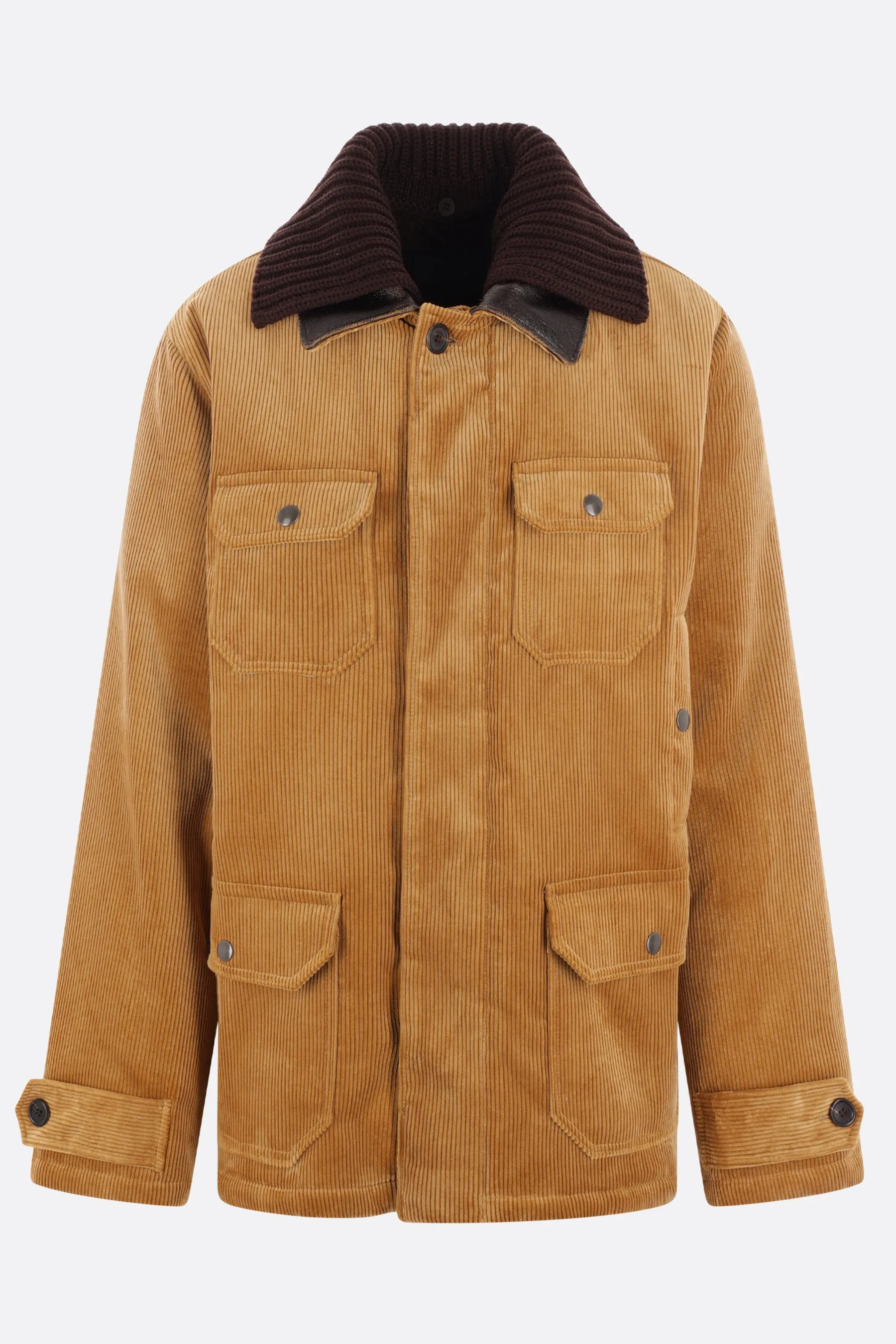 Western Corduroy Shearling-Lined Jacket