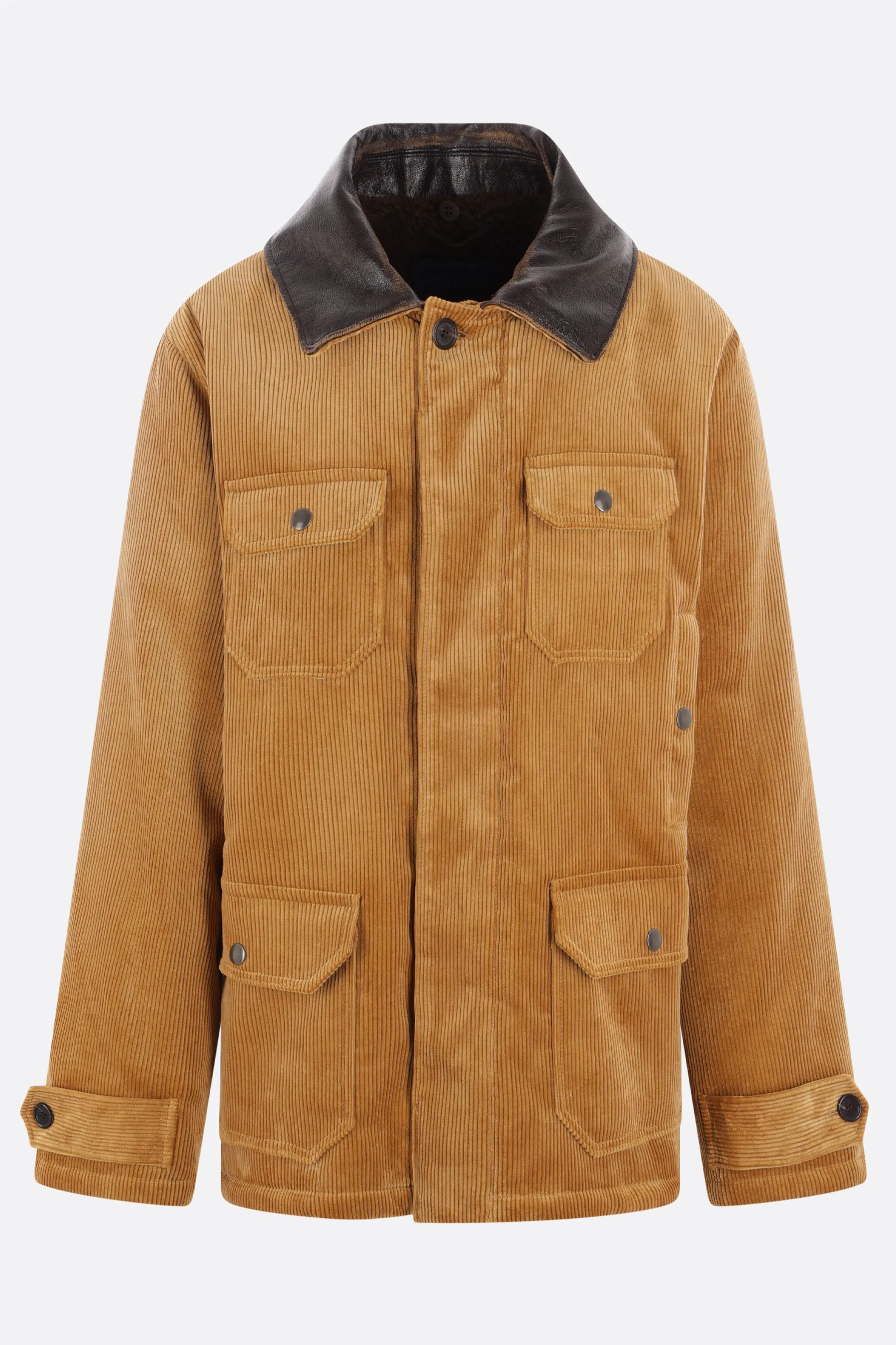 Western Corduroy Shearling-Lined Jacket