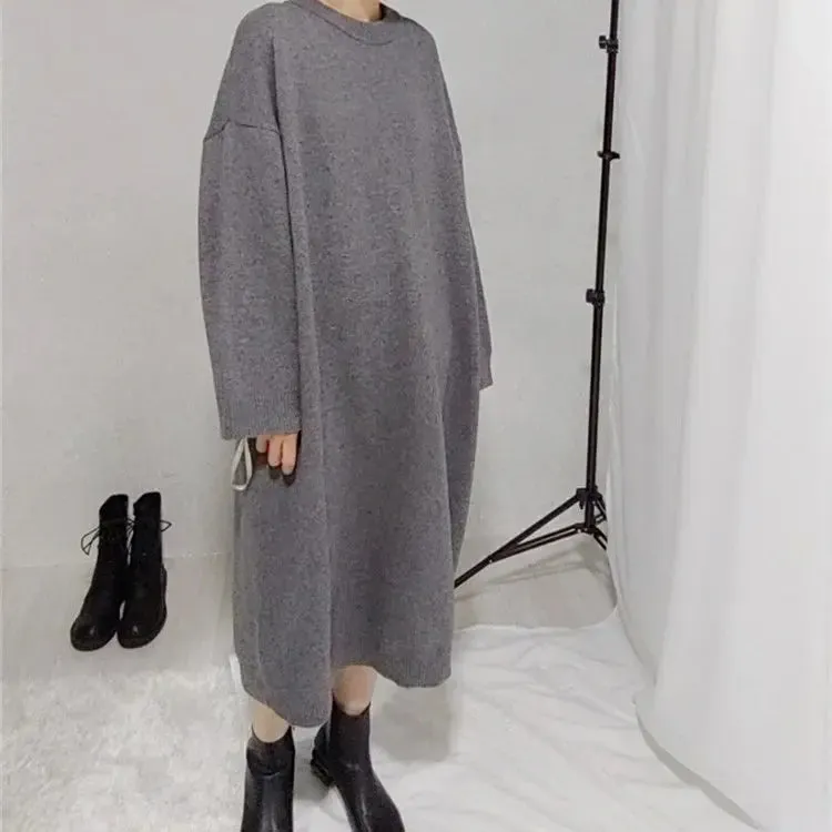 Women's Long-sleeved Knitted Dress