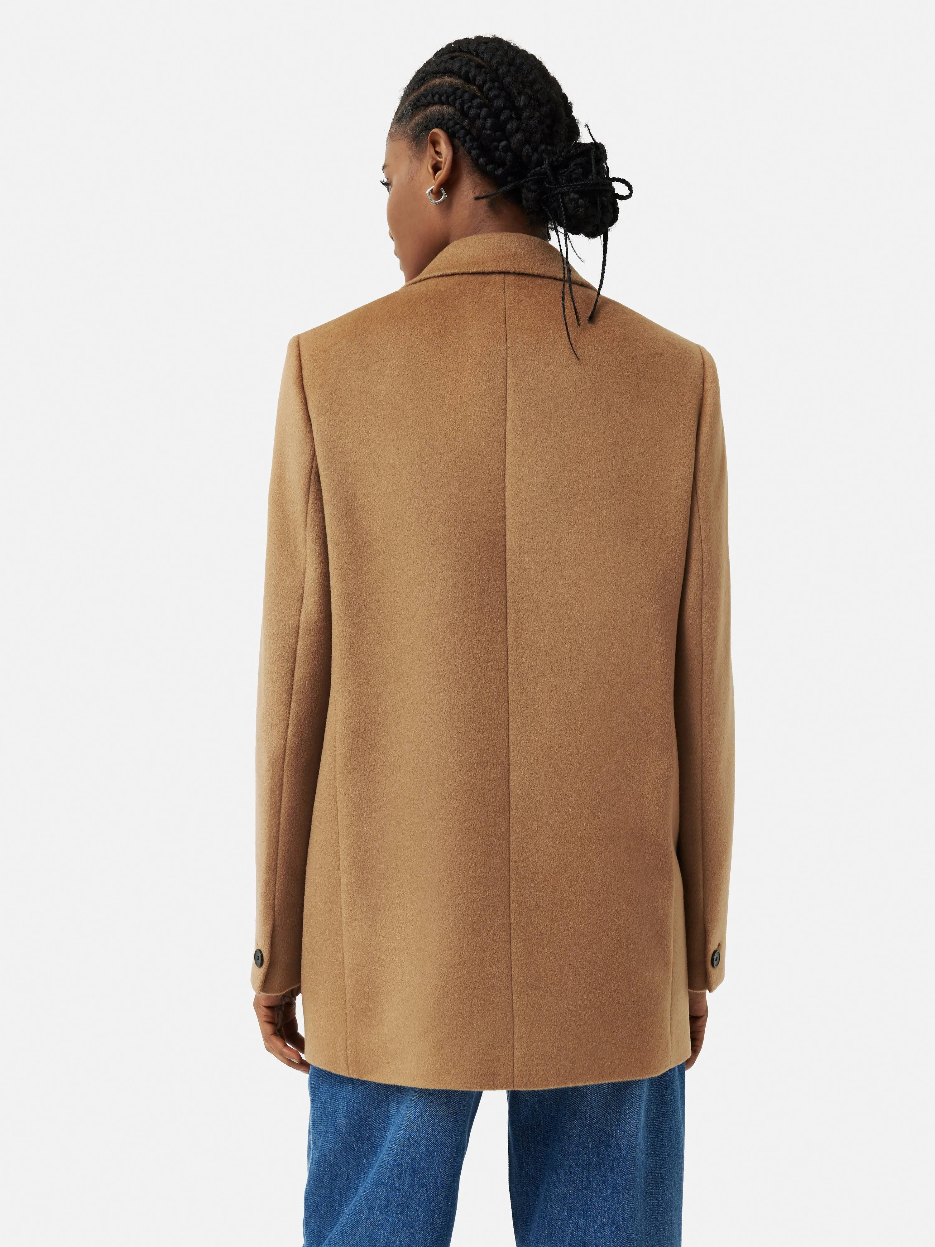 Wool Langford Tailored Coat | Camel